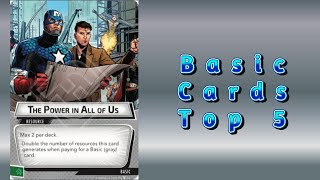 Marvel Champions Top 5 Basic Cards