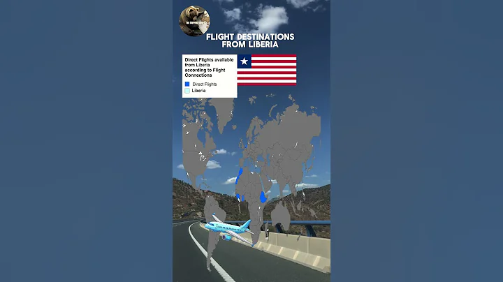 Direct #flights from #liberia  #europe #aviation #travel #maps #mapping #map #mapper #geography