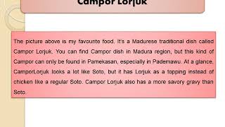 Final Assignment Module 6 (Favourite Food)