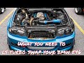 what you need to ls swap bmw e46!!