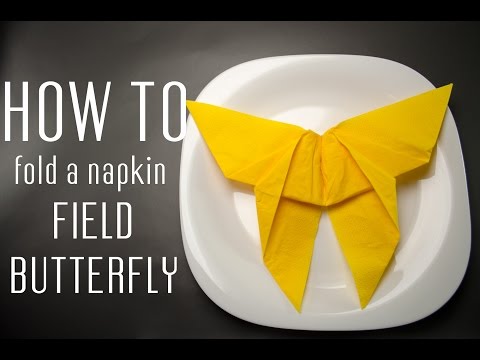 Comment plier une serviette dans un papillon champs