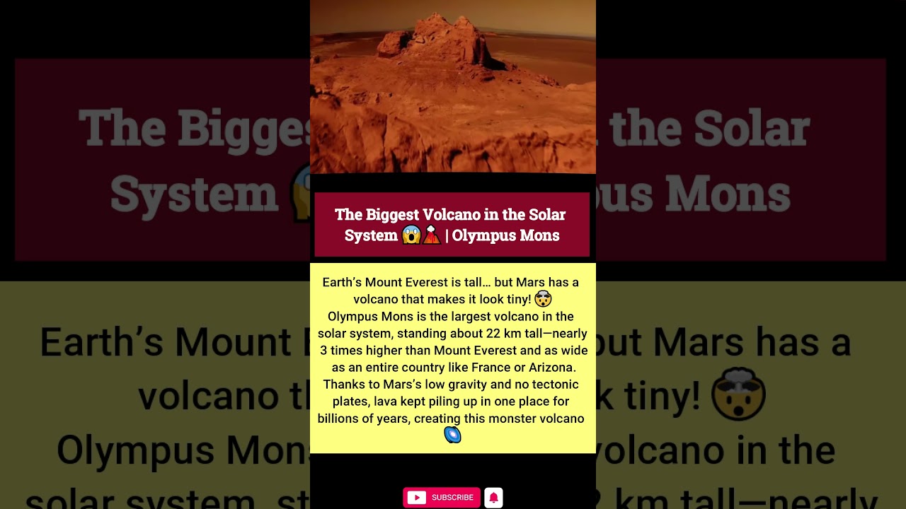 The Biggest Volcano in the Solar System 😱🌋