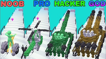 NOOB VS PRO VS HACKER VS GOD in Human Vehicle
