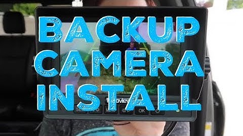 Haloview Backup Camera Install