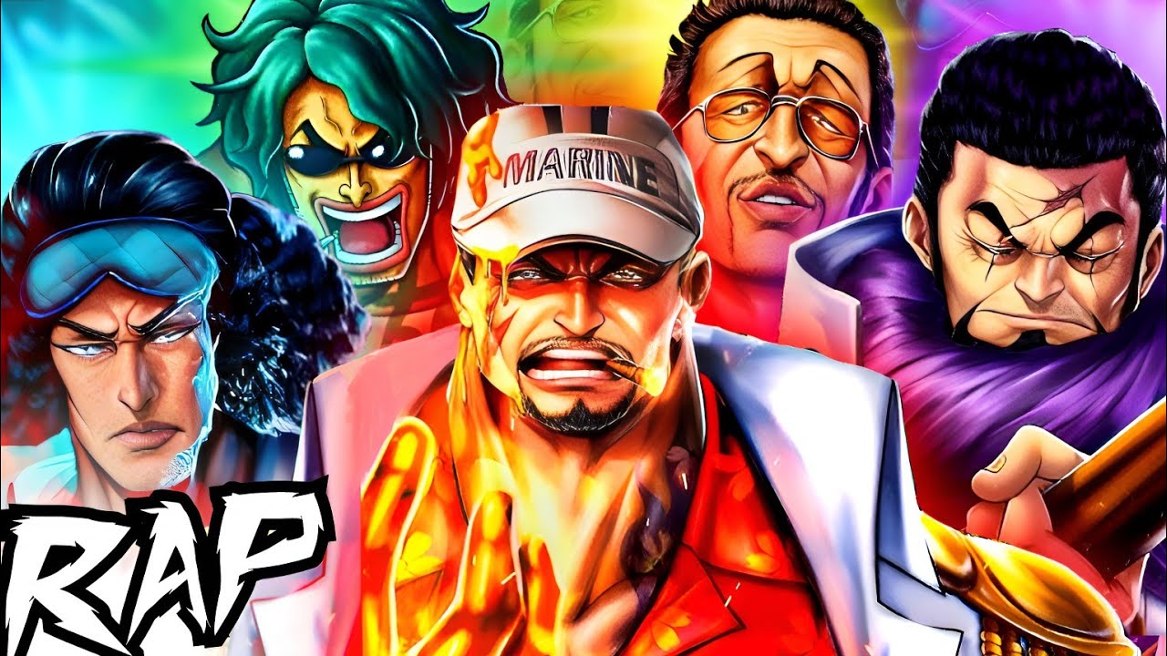 ALMIRANTES de la Marina RAP | One Piece Rap