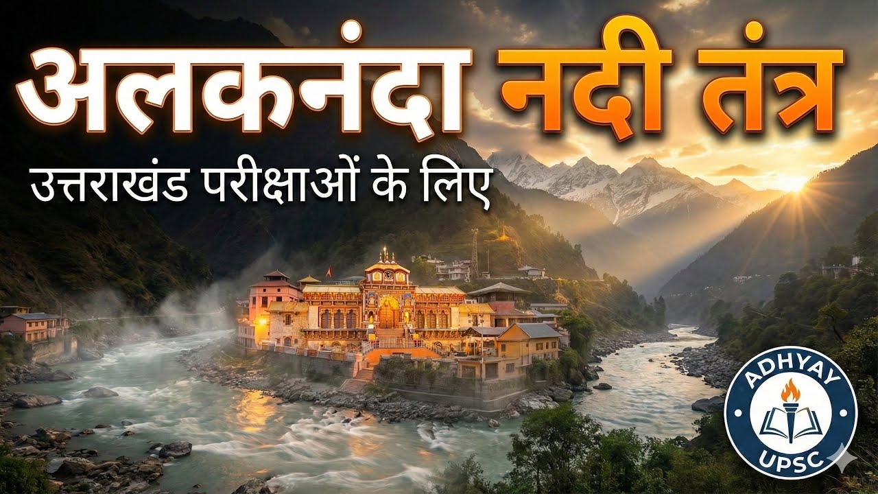 Alaknanda River System (अलकनंदा नदी तंत्र) | Uttarakhand Geography for UKPSC & UKSSSC | Adhyay UPSC