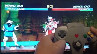 How to play as Shao Kahn Tutorial MK Trilogy N64 + Shao Kahn's Fatality Ego Gaming