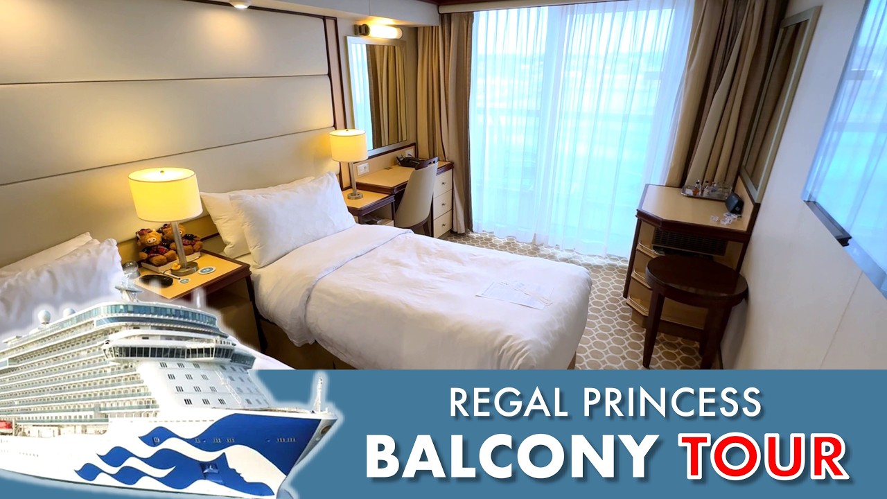 Regal Princess: Tour of Balcony cabin (A637 Cat BC)