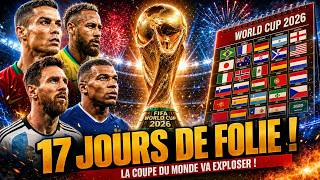 COUPE DU MONDE 2026 : LE CALENDRIER COMPLET EST TOMBÉ !