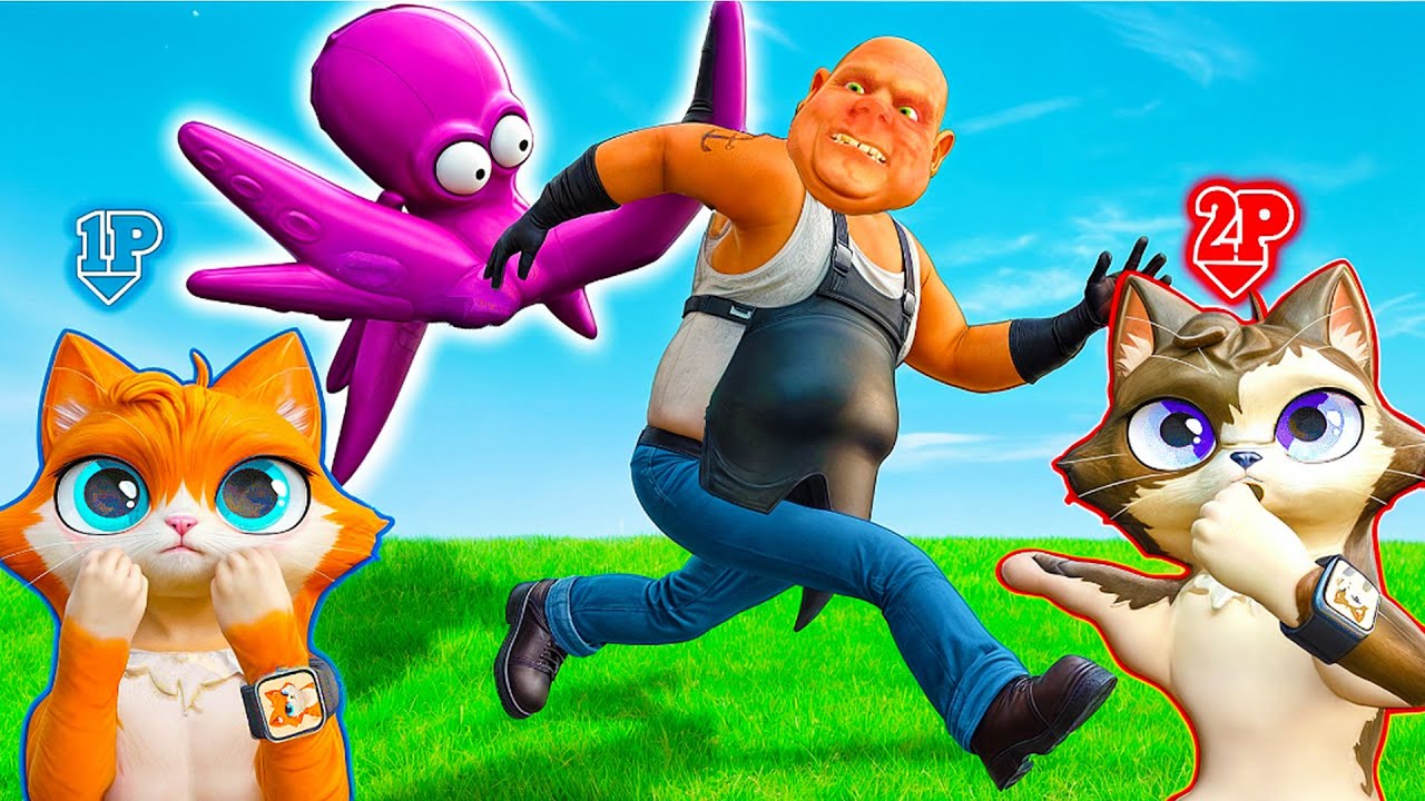 I Am Cat MULTIPLAYER ¿El PULPO ATACA al carnicero?