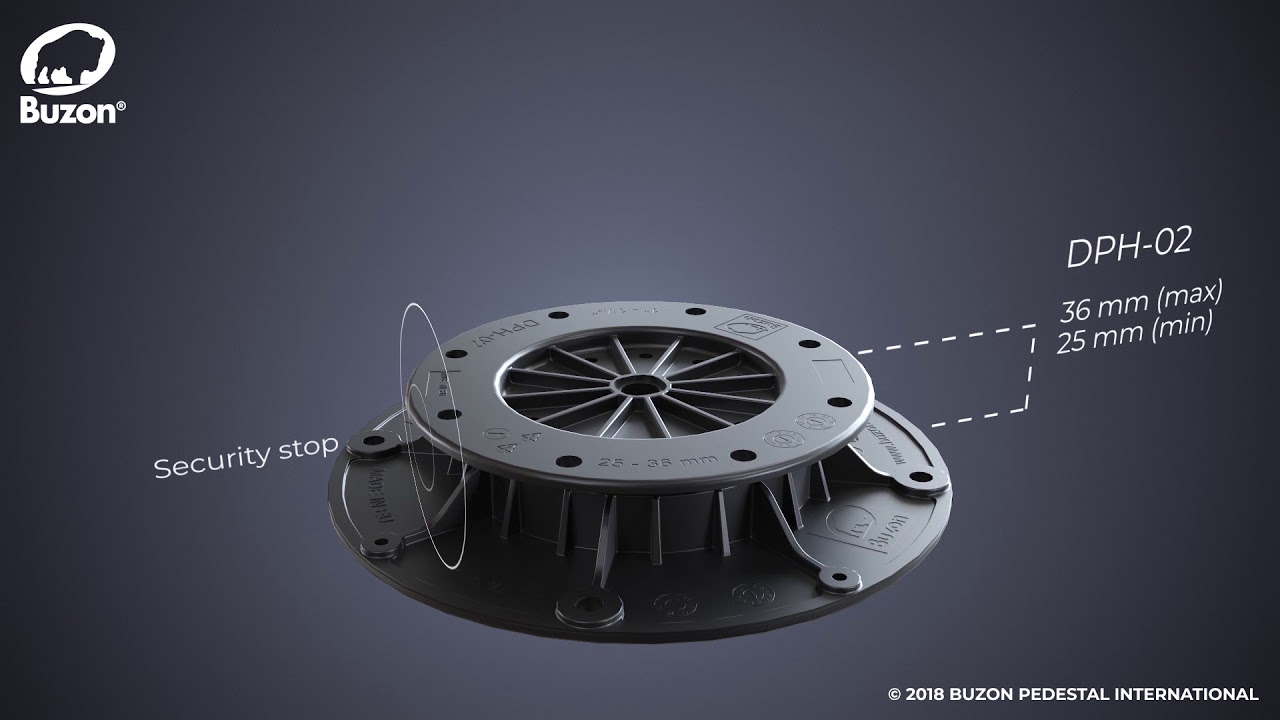 Buzon Adjustable Pedestal DPH02 YouTube