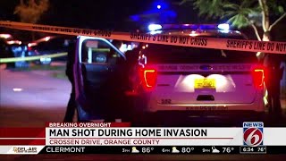 Intruder shoots man during home invasion, deputies say