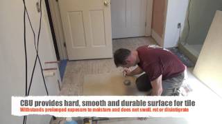 Remodeling A Bathroom Part 9 [Installing Tile Underlayment]