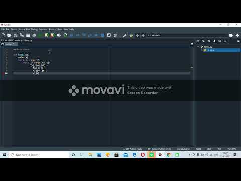 example of BUBBLE SHORT PROBLEM SOLVING IN PYTHON {\}