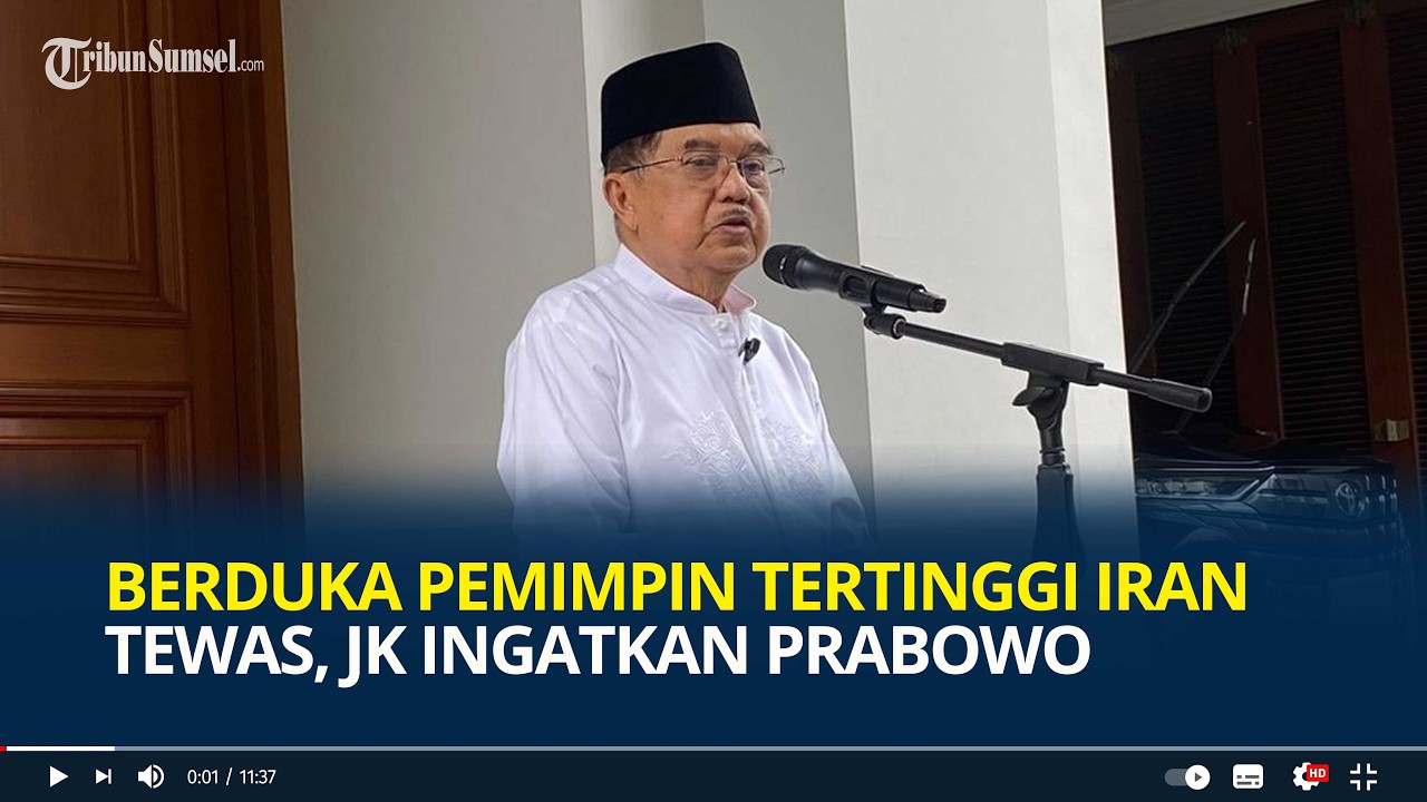 Berduka Pemimpin Tertinggi Iran Ali Khamenei Tewas, Jusuf Kalla Ingatkan Prabowo