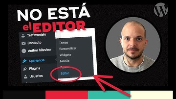 No Aparece 😱 Editor de Temas (SOLUCIÓN) en Apariencia de Wordpress