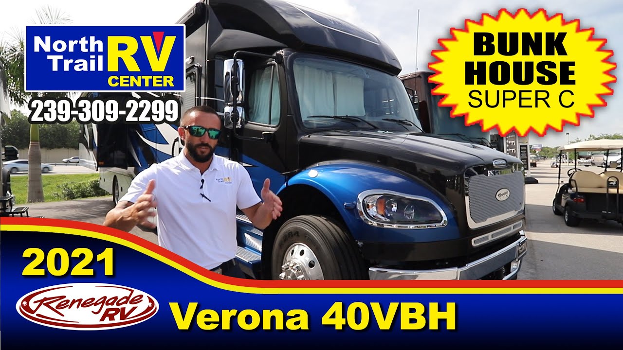 2021 Renegade RV Verona 40VBH Bunkhouse Super C Motorhome YouTube