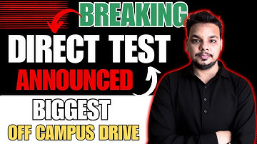 Breaking Direct Test Hiring | NIQ , V4C Biggest Hiring Announced | Off Campus Drive For 2025, 2024