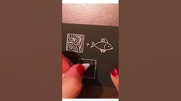 cute fish 🐟//DOODLE art //#zentangle #craetive