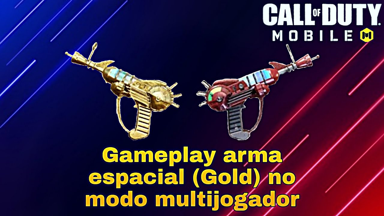 Gameplay arma espacial (Gold) no modo multijogador (Call of duty Mobile ...