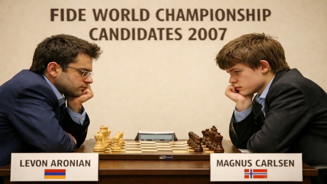 Levon Aronian vs Magnus Carlsen - World Championship Candidates, 2007