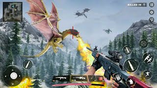Sniper 3D Dragon Hunt Game Android Gameplay #2 screenshot 5