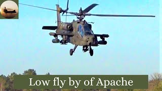 Low flying military Apache helicopter - Compilation
