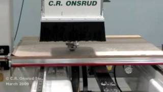 Reciprocating Knife Aggregate on a C.R. Onsrud CNC Router