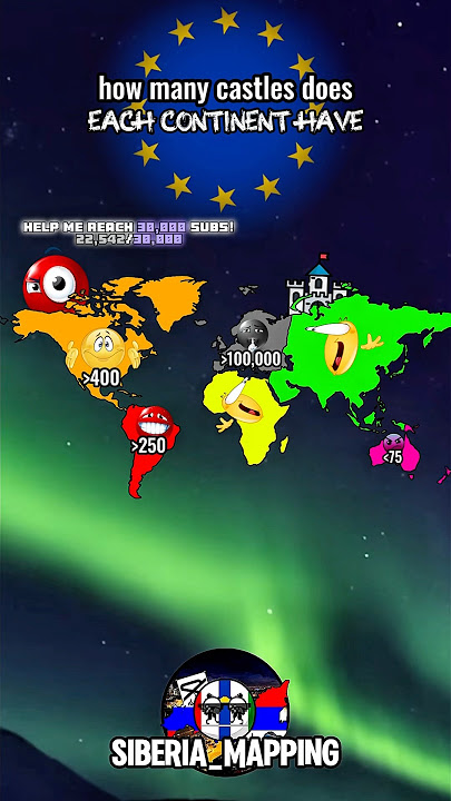 how many castles does a continent have #europe #mapping #map #geography #history #mapper