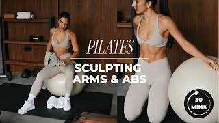 30 MIN ARMS & ABS SCULPT 💪🏼🔥 try it and tell me how far you get 👀