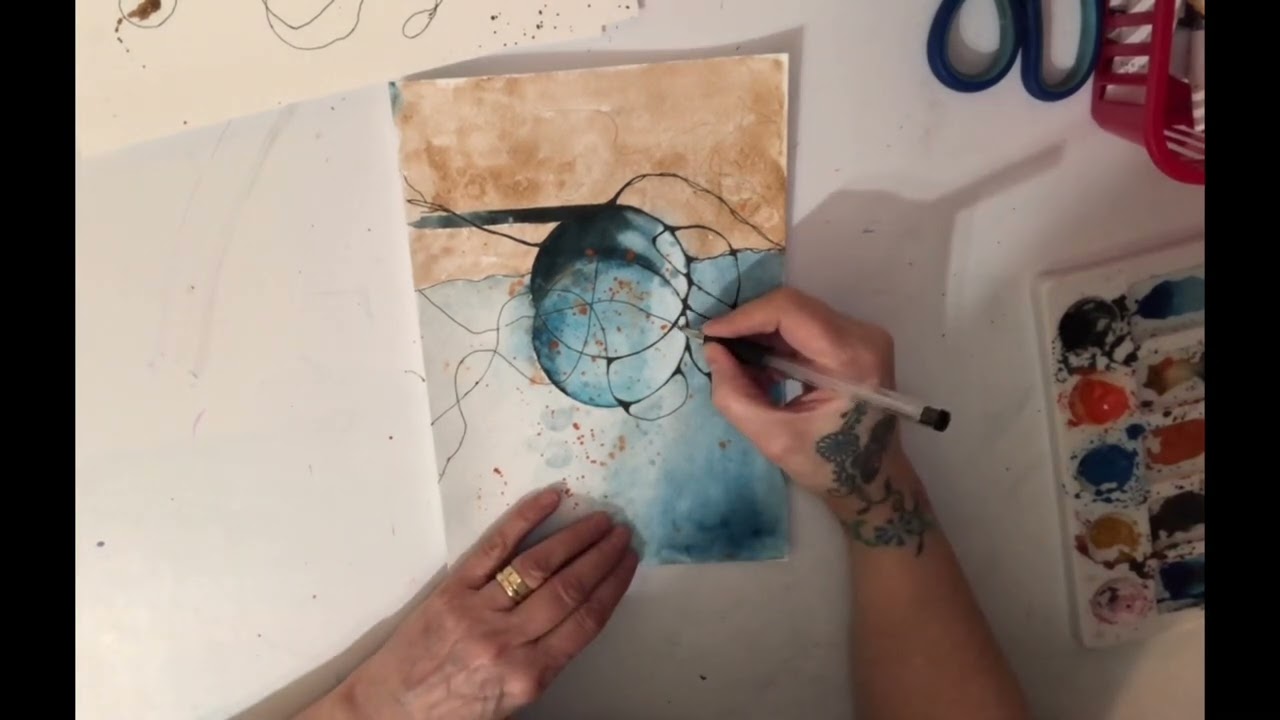 Нейроарт для начинающих #нейрографическоеискусство #нейрографика #искусство #скетчбукарт