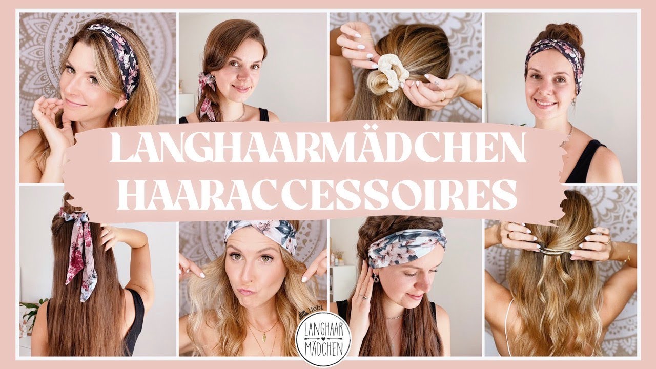 Frisuren mit Haarbändern, Haarspangen & Co. – Die Langhaarmädchen
