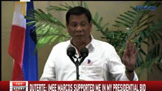 Duterte: My father stood by Marcos