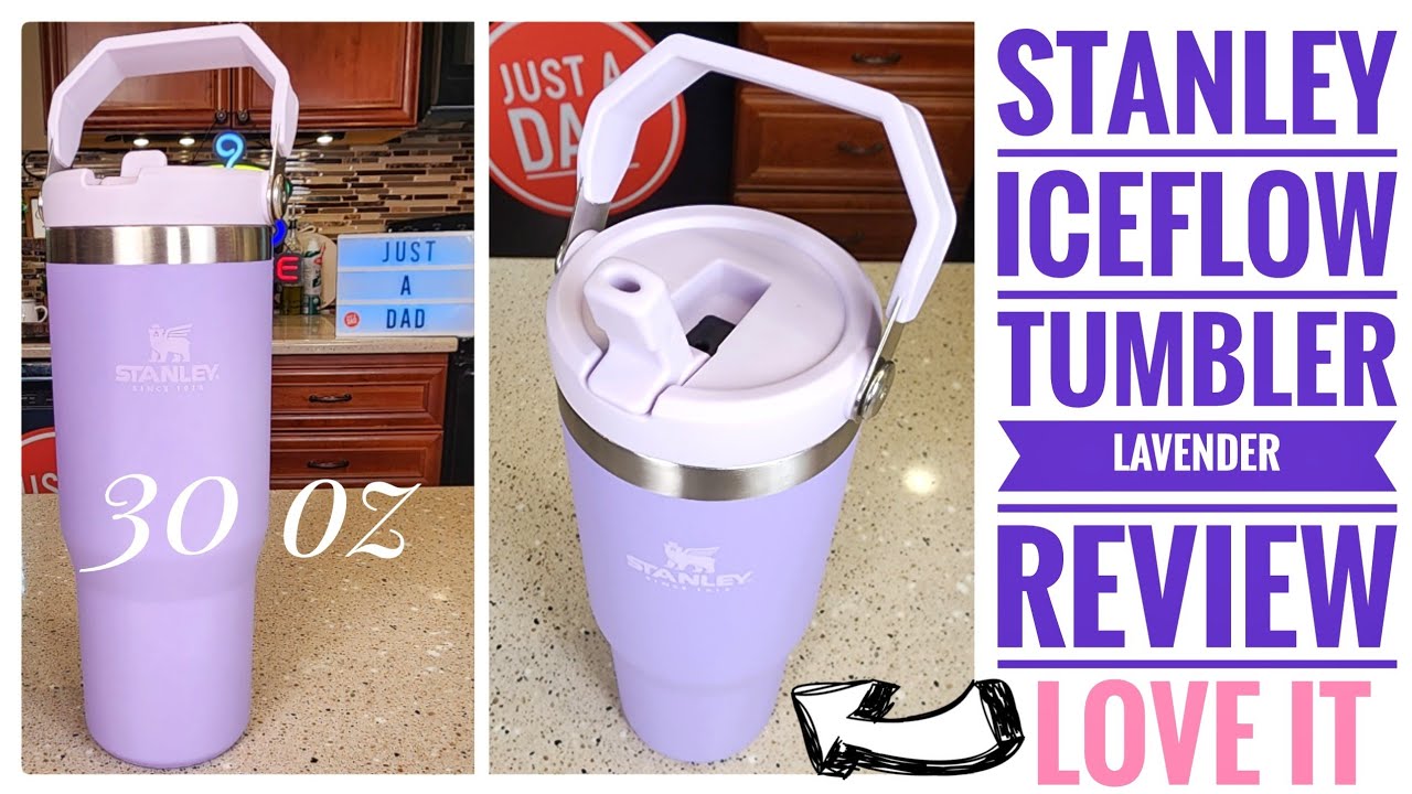 NEW! Stanley IceFlow Tumbler Leak-proof Flip Straw Lavender Review