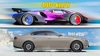 Hypercar vs Normal car - Beamng drive