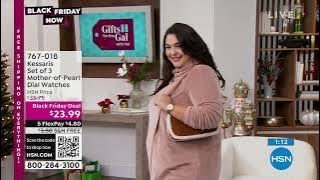 Kessaris Set of 3 MotherofPearl Dial Faux Leather Strap ...