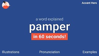 PAMPER - Meaning and Pronunciation