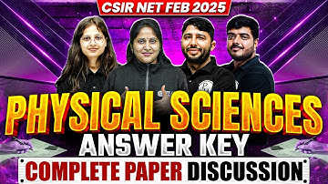 CSIR NET Response Sheet Feb 2025 | CSIR NET Physics Analysis & Detailed Solution | PW