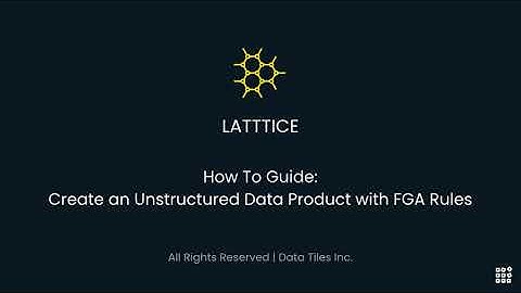 Create an Unstructured Data Product with FGA | Fine-Grained Access Control in Latttice | Zero-Code