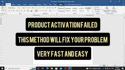 Product Activation Failed fix