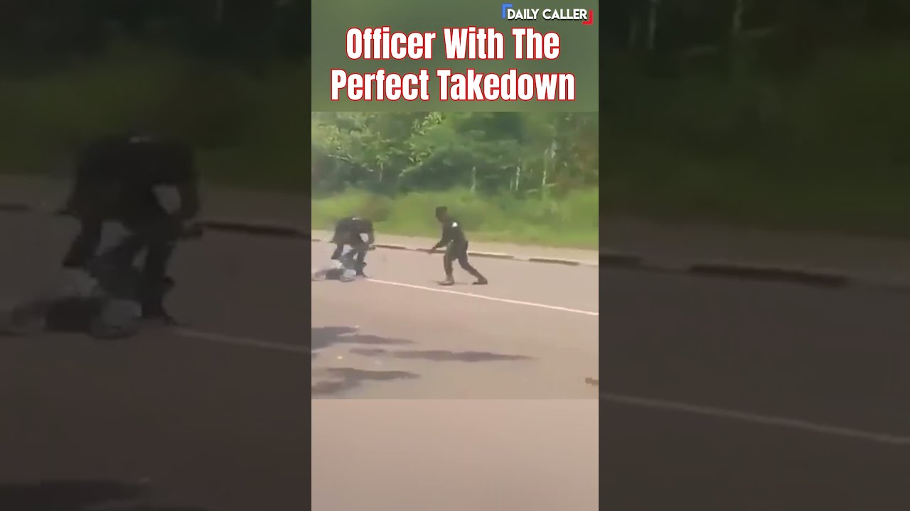 Officer Performs The Perfect Takedown 