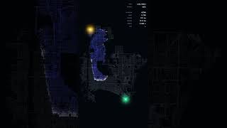How GPS Finds the Best Route | AStar Algorithm Visualization #algorithms #coding #codinginterview