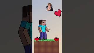 HELP STEVE SAVE THE BABY - HELP HIM #minecraftshorts #minecraft LIKE AND SUBSCRIBE 😳💞