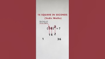 16 Square trick II Mendakuduru #shorts #maths #squaretrick