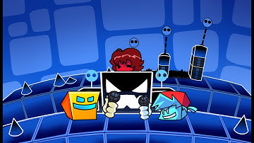 Friday Night Dashing - Geometrical Dominator (Cube Vs BF) FC [FNF Mod]