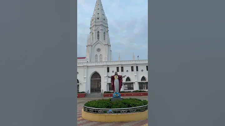 Poondi madha church ❤️🙏 #velankanni #trendingstatus #jesus