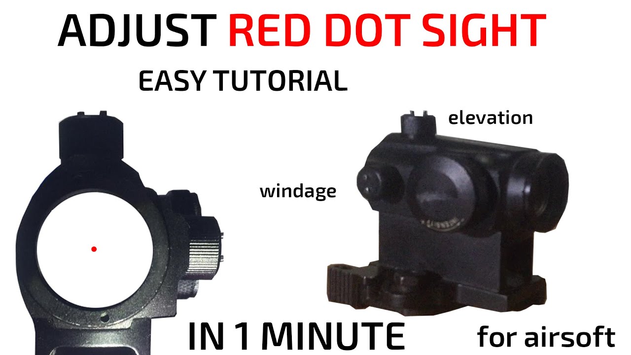 How to Adjust Red Dot Scope in 1 Minute