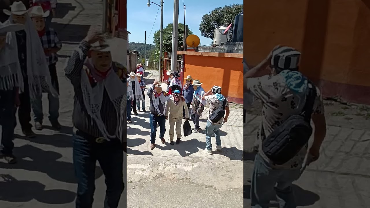 Carnaval de san Lorenzo itzcoyotla 2025 cuadrilla de hule ( versos improvisados)