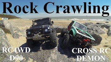 CROSS RC DEMON & RC4WD D90 GO ROCK CRAWLING
