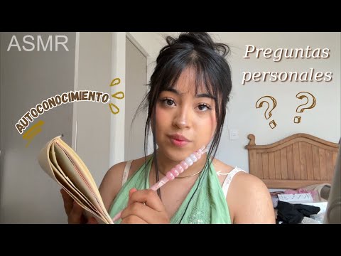 ASMR te hago preguntas personales | cita psicológica 🤍🧠